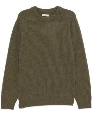 Nudie Jeans Rib Knit Sweater - Green