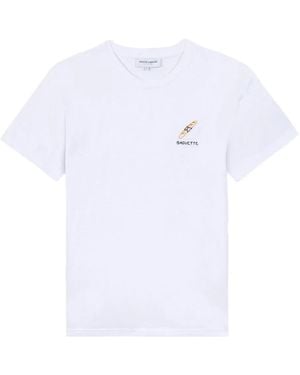 Maison Labiche Embroidered-Detail T-Shirt - White