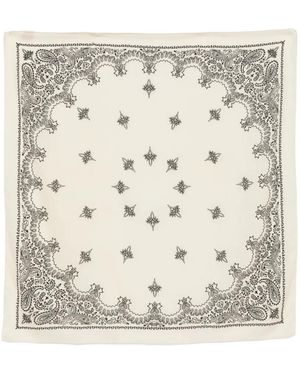 Destin Paisley-Print Scarf - Natural