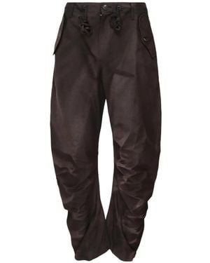 JiyongKim Pantalon Fuselé À Empiècements Et Effet Délavé - Black