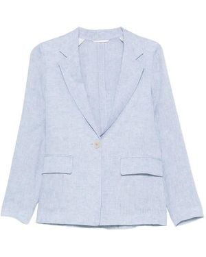 Peserico Single-Breasted Blazer - Blue