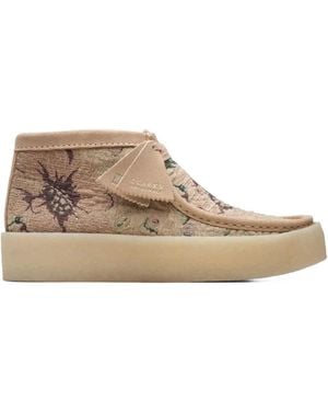 Clarks Wallabeecup Bt "Light Sand" Desert Boots - Brown