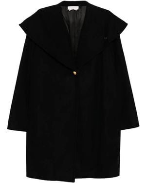 Saiid Kobeisy Single Breasted Coat - Black