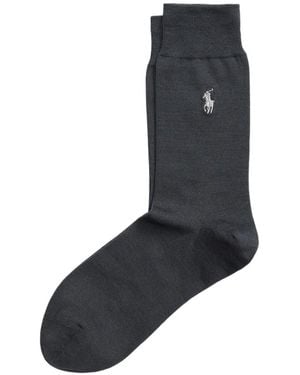 Polo Ralph Lauren Chaussettes À Logo Brodé - Grey