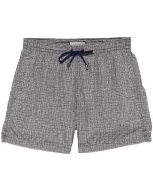 Canali グラフィック トランクス水着 - グレー