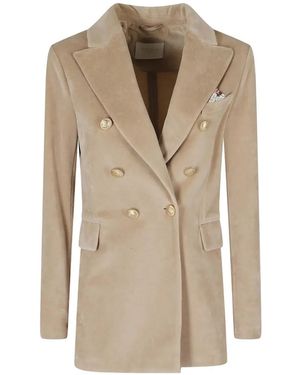 Circolo 1901 Double-Breasted Coat - Natural