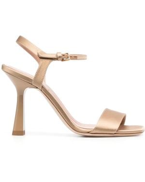 Alberta Ferretti 90Mm Ankle-Strap Sandals - Natural