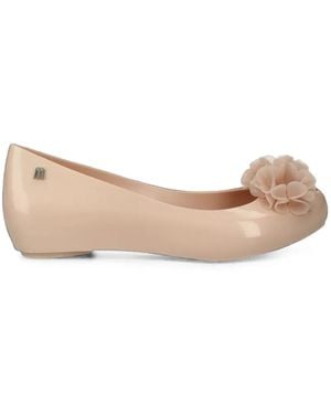 Melissa Ultragirl Floral-Detail Ballet Flats - Pink