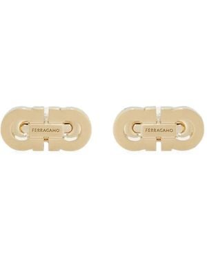 Ferragamo Double Gancini Cufflinks - Natural