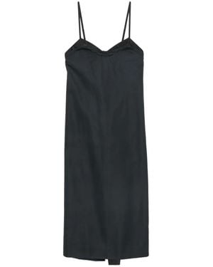 Carven Rückenfreies Midikleid Aus Seide - Schwarz