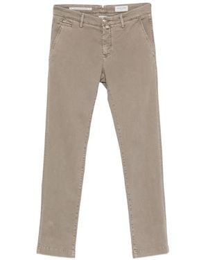 Jacob Cohen Bobby Logo-Patch Pants - Gray