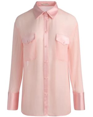 Alice + Olivia Finely Button-Up Shirt - Pink