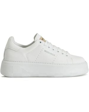 Woolrich Chunky Court Trainers - White