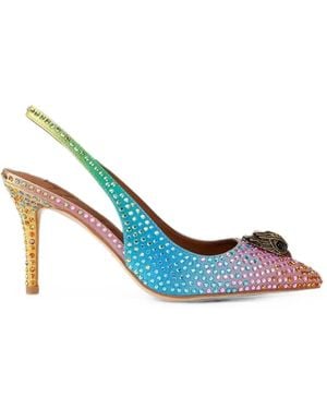 Kurt Geiger Pumps Mit Kristallverziertem Adlerkopf - Blau