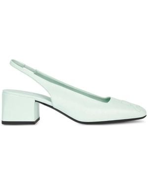 Courreges Zapatos AC con tacón de 55 mm - Blanco