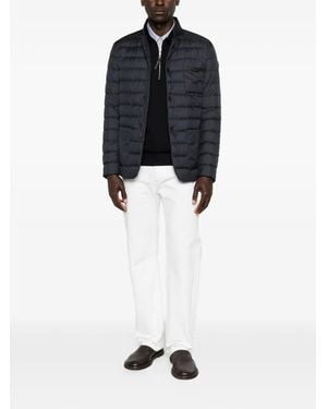 Moncler Kenai Buttoned Quilted Jacket - Blue