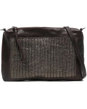 SOMMET Alicia Woven Satchel - Black