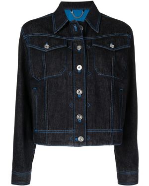 Ferragamo Cropped Denim Jacket - Black