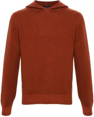 Dell'Oglio Hoodie En Maille - Brown