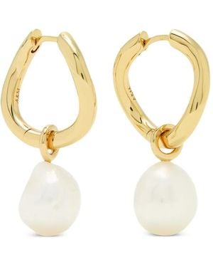 Astrid & Miyu Orecchini Serenity Con Perle - Metallizzato