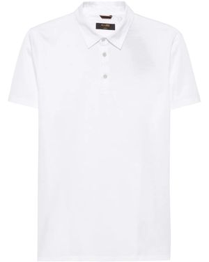Moorer Klassisches Poloshirt - Weiß