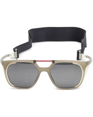 Tag Heuer Line Pro Geometric-Frame Sunglasses - Grey