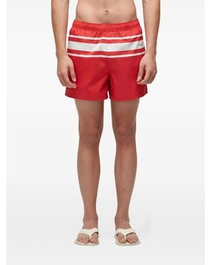 Osklen Striped-Detail Deck Shorts - Red
