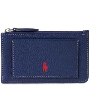 Polo Ralph Lauren Polo Pony-Debossed Wallet - Blue