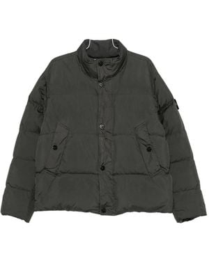 Stone Island Logo-Patch Padded Jacket - Black