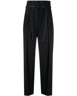 3.1 Phillip Lim Belted High-Waisted Pants - Black