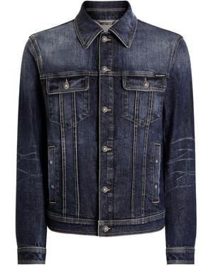 Dolce & Gabbana Button-Fastening Jacket - Blue