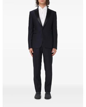 Emporio Armani Single-Breasted Suit - Black