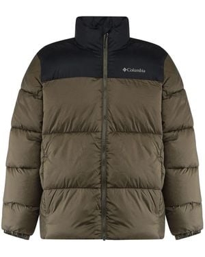 Columbia Logo Print Padded Jacket - Green