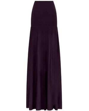 Rabanne Knit Maxi Skirt - Purple