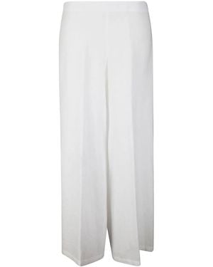 #MSM Linen Palazzo Trousers - White