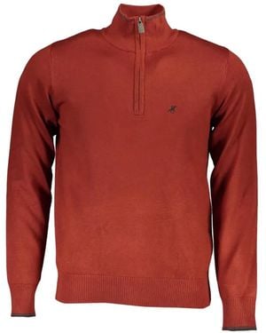 U.S. Grand Quarter-Zip Long-Sleeve Jumper - Red