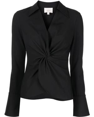 Cinq À Sept Mckenna Knot-Detail Shirt - Black