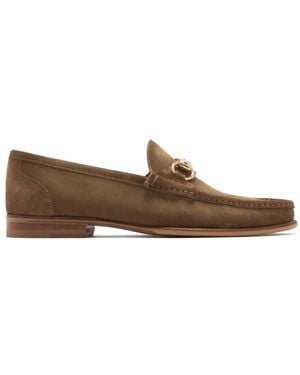 Magnanni Suede Loafers - Brown