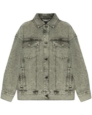 Gestuz Stretch-Cotton Denim Jacket - Green
