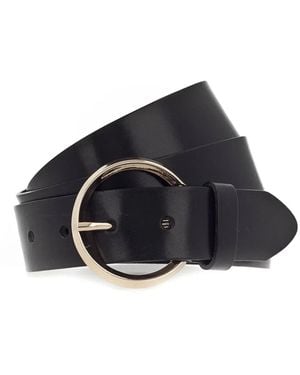 Vanzetti Ceinture À Boucle Ronde - Bleu