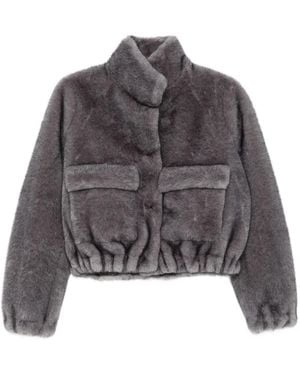 VALENTINI 1972 Faux-Fur Jacket - Grey