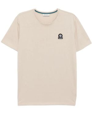Sandbanks T-Shirt Met Logopatch - Naturel