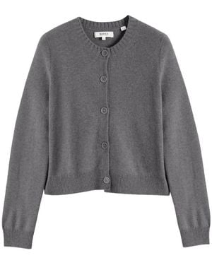 Chinti & Parker Crew-Neck Cardigan - Gray