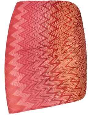 Missoni ジグザグ ビーチカバーアップ - レッド