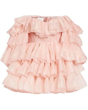 Giambattista Valli Abito Corto Con Spalle Scoperte - Rosa