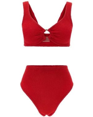 Hunza G Nadine With Hoop Bikini - Red