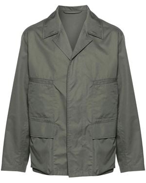 Lemaire Cotton Blend Multipocket Overshirt - Grey