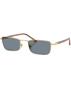 Persol 1025S Rectangle-Frame Sunglasses - Blue