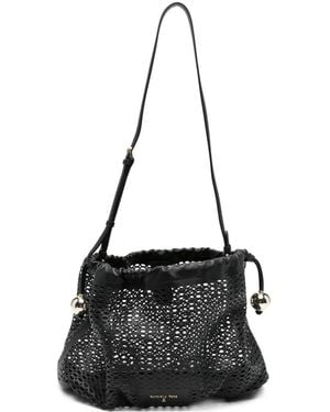 Patrizia Pepe Perforated shoulder bag - Negro