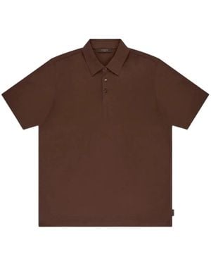 Zanone Short-Sleeve Polo Shirt - Brown